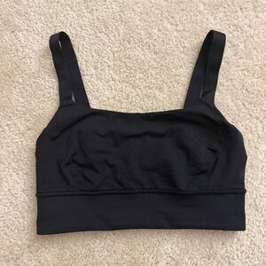 Lululemon Sports Bra Womens Black Running Yoga adjustable straps Casual size 6